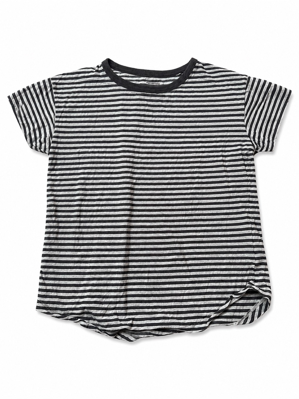 Madewell Black & White Striped Short Sleeve Tee